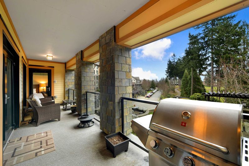 Spacious private balcony, views and BBQ grill.