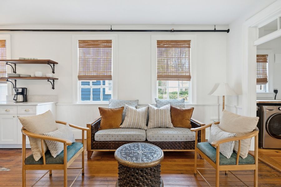 Spacious living room with seating for your entire group
