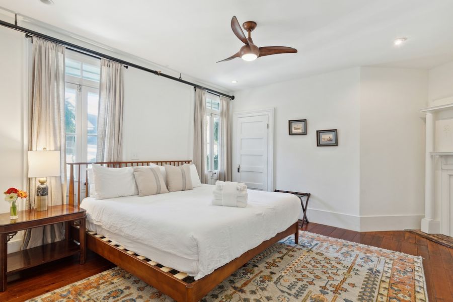 Bedroom #1: King Bed & Ceiling Fan