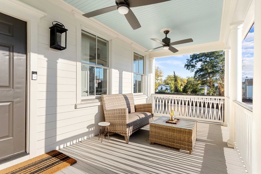 Outdoor seating on the porch!