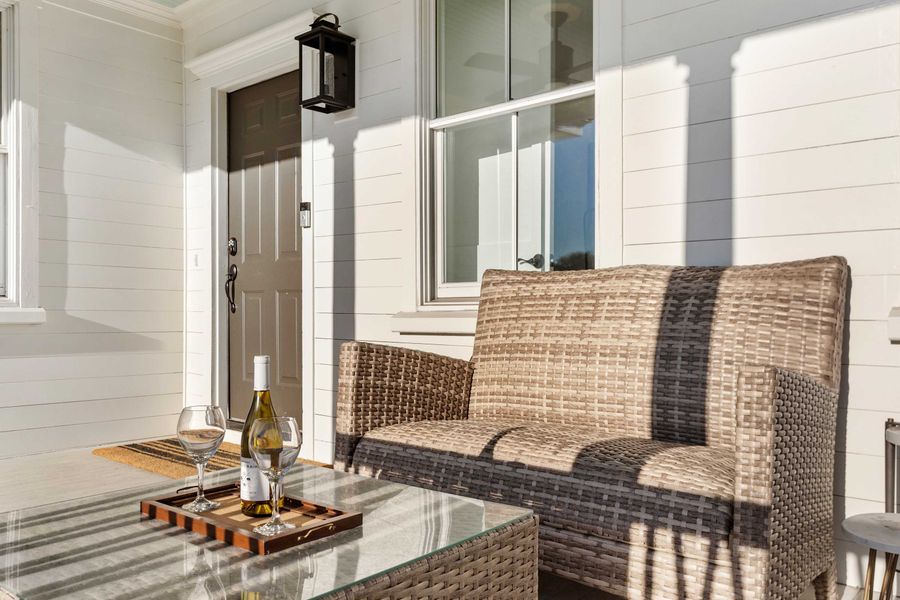 Outdoor seating on the porch!