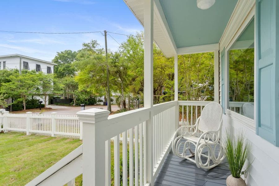 Front porch with seating 