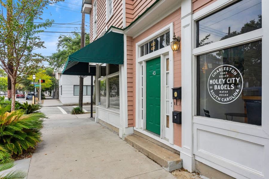 Holey City Bagels is your neighbor, amazing food! Walk just 1 block to iconic King Street!