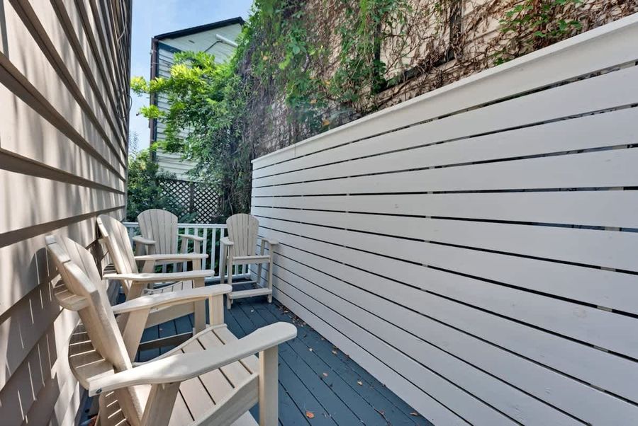 Outdoor space with extra seating