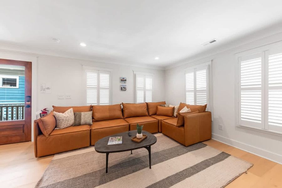Find your place on the comfy living room sofa.
