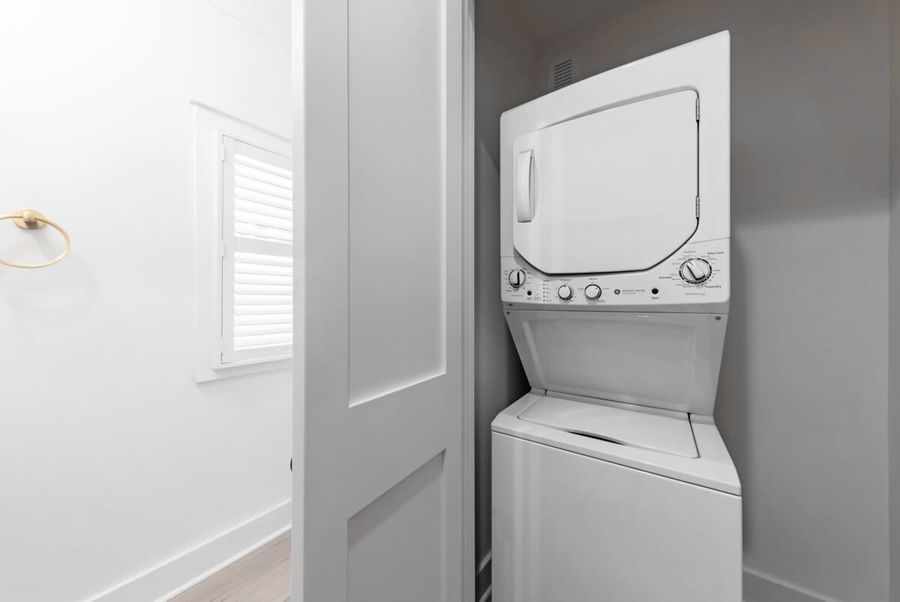 Take home a suitcase full of clean clothes.