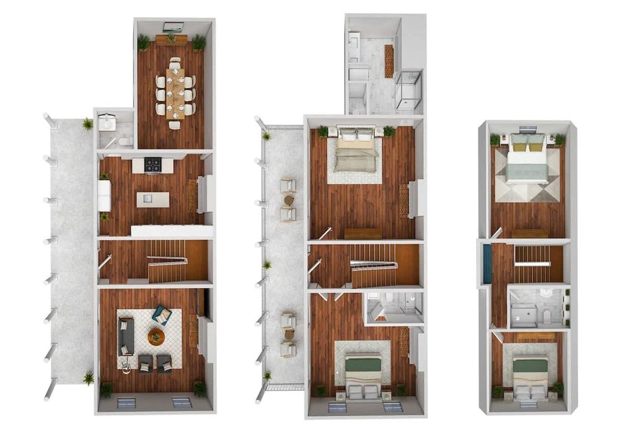 Floor plan of the rental