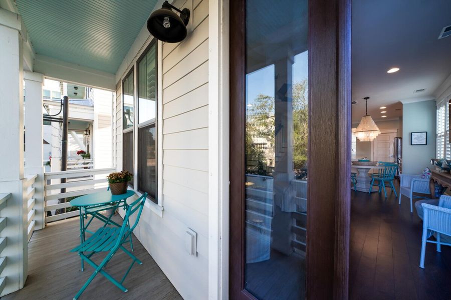 Outdoor area with seating