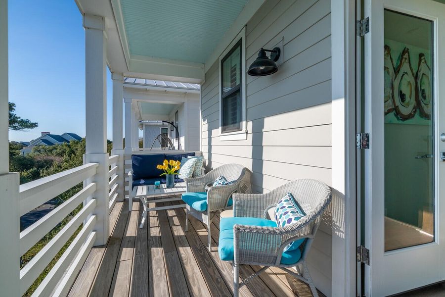 Outdoor area with seating