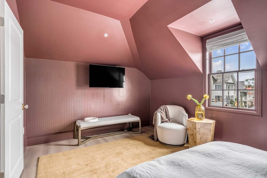 Bedroom 1: King bed