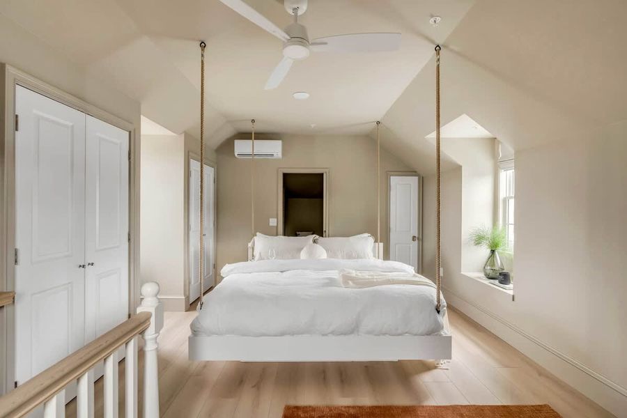 Bedroom 1: King bed
