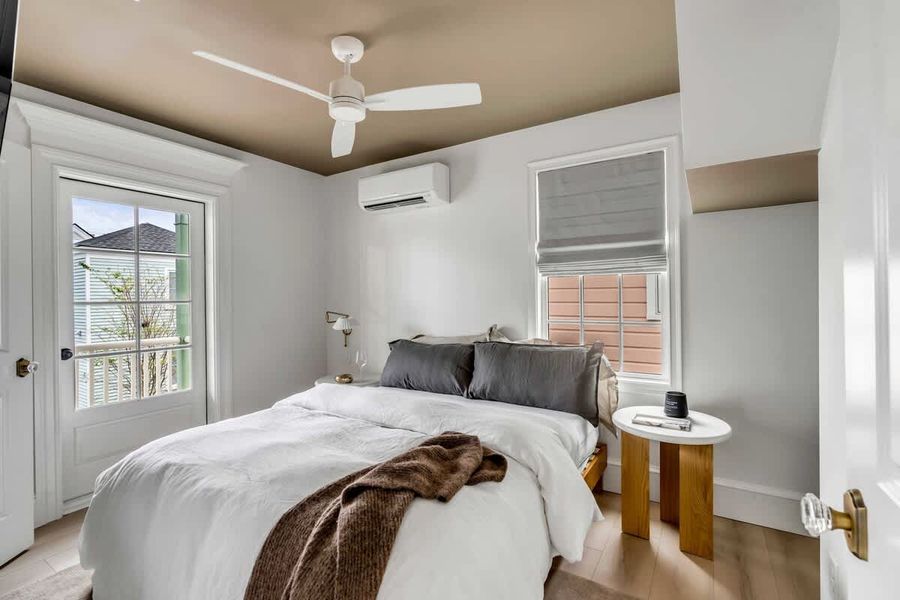 Spacious bedrooms with bright, airy interiors.