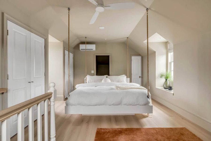 Bedroom 1: King bed