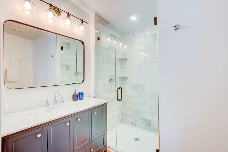 Bathroom 1: Walk-in shower