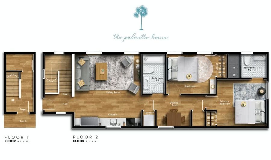 Floor plan of the rental