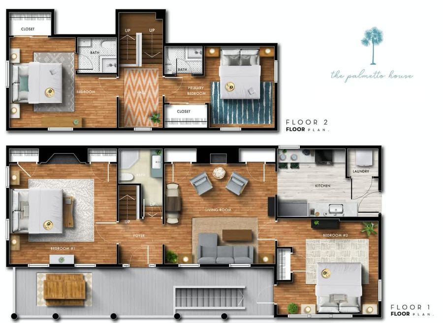 Floor plan of the rental