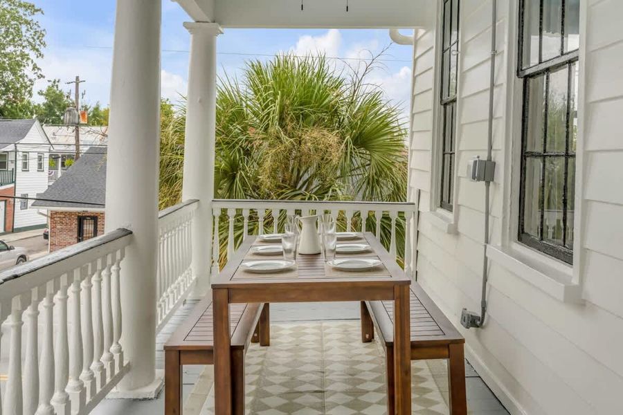 Outdoor dining space