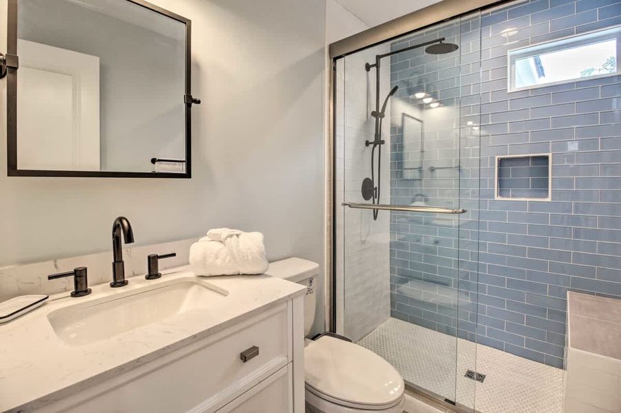 Bathroom 1: Walk-in shower