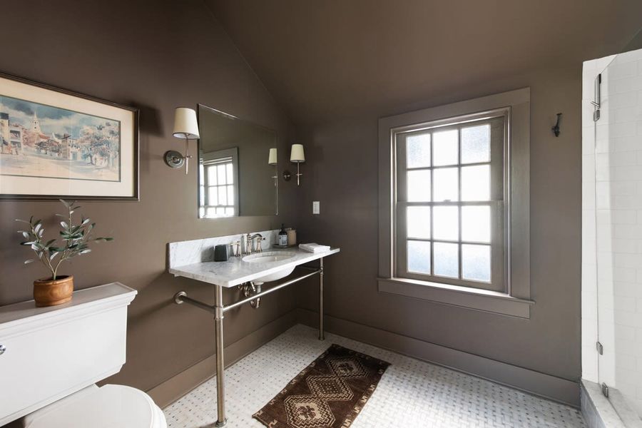 Bathroom #2 with walk-in shower and high end finishes