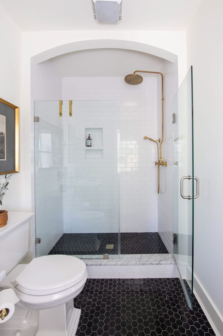 Bathroom #1 with walk-in shower and high end finishes