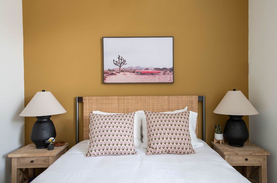 Bedroom #4: Queen Bed + TV + Ceiling Fan + En-suite Bathroom