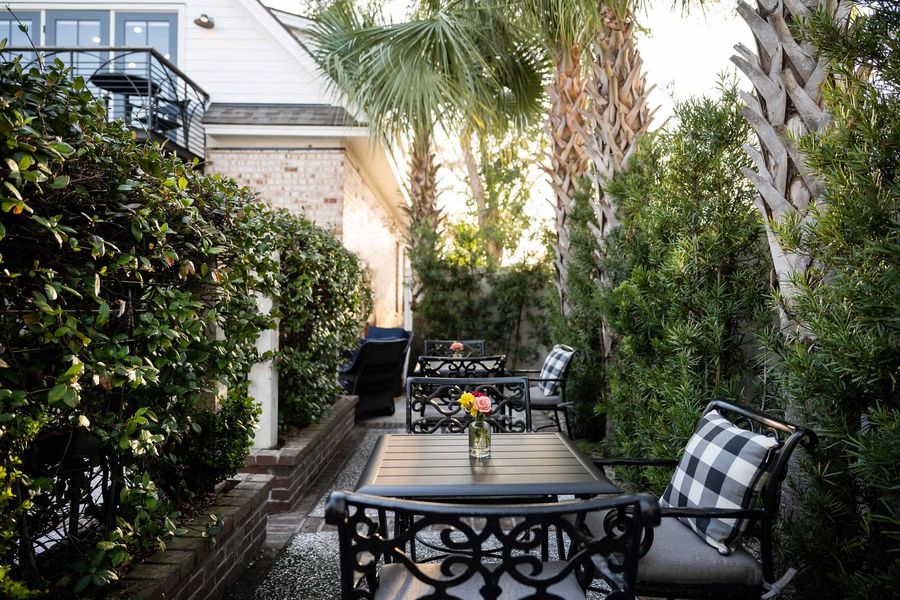 Outdoor seating space