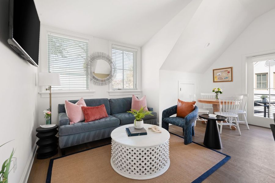 Living room on the second floor