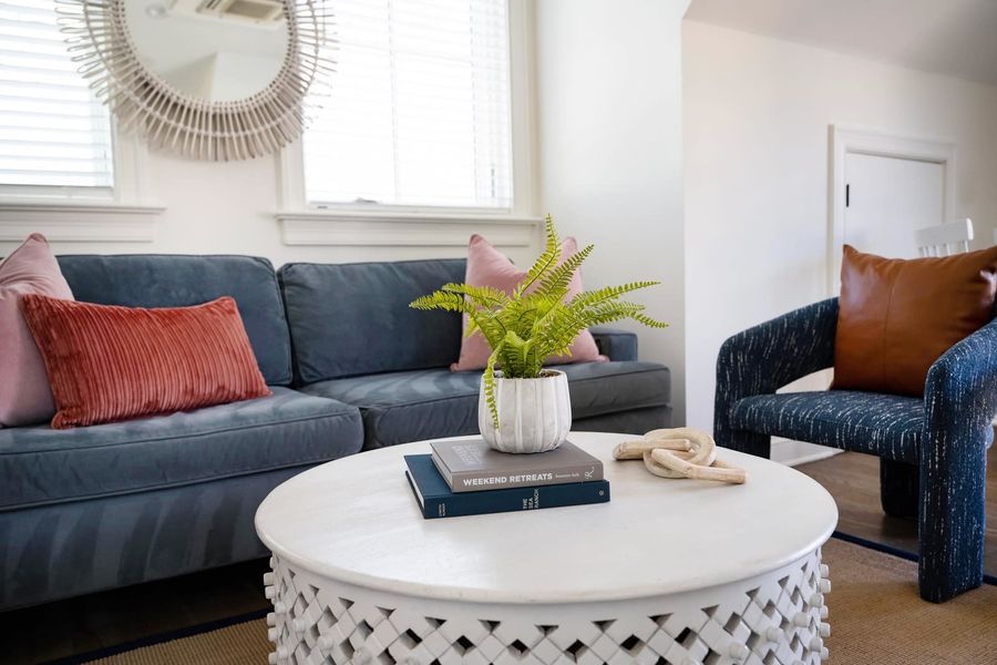 Living room on the second floor