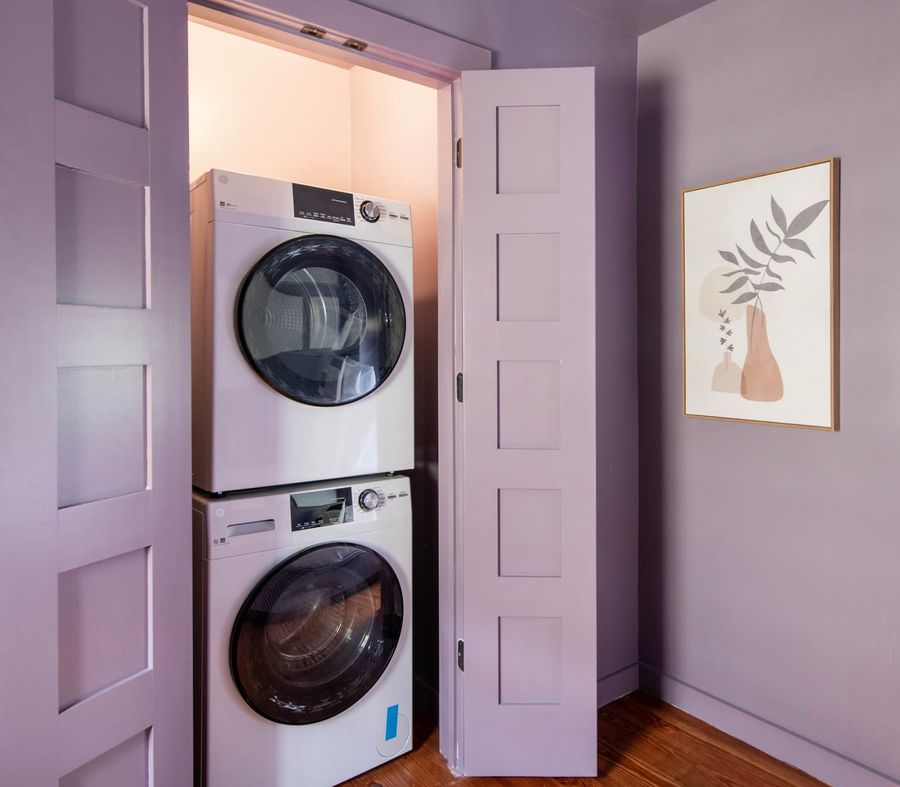 Washer + Dryer for your use!