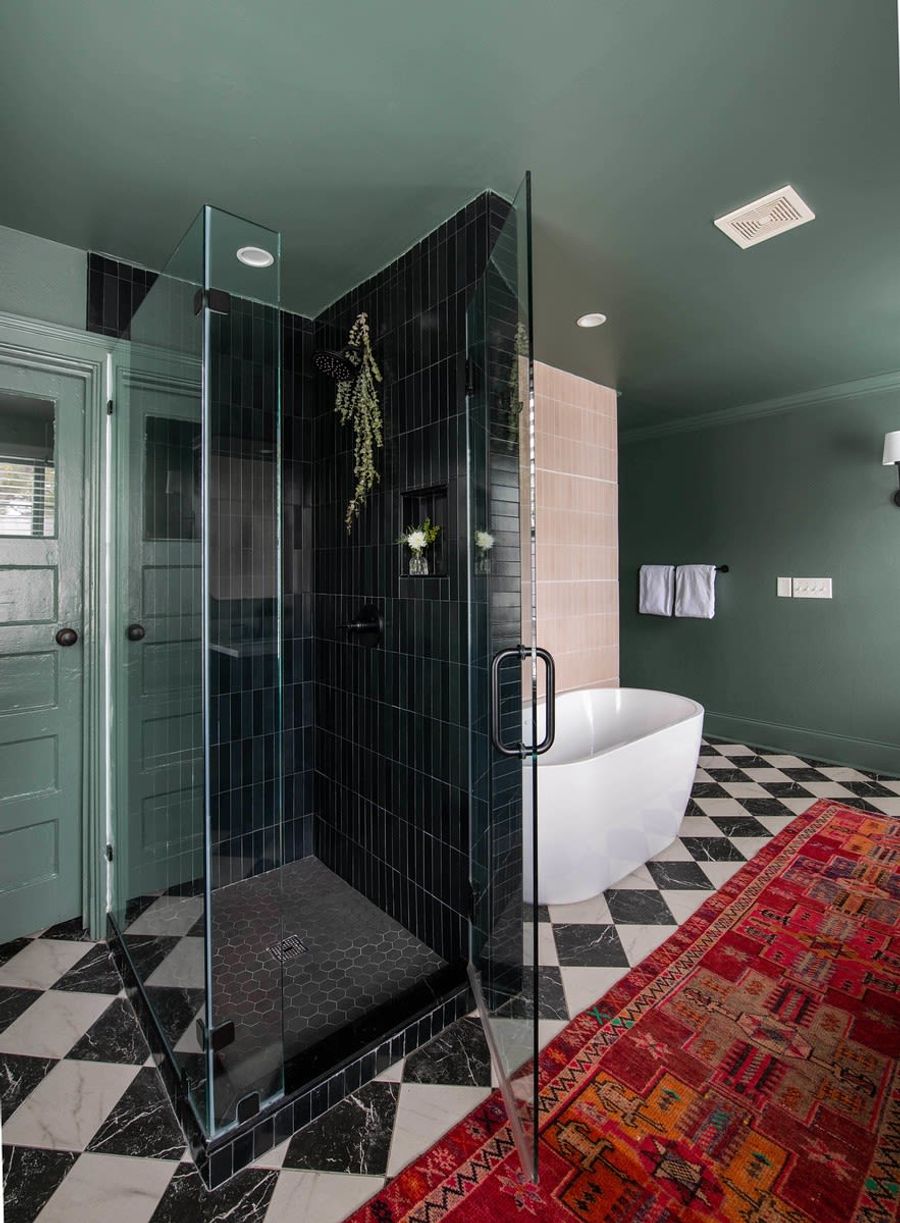 Bathroom #1: Soaking Tub + Walk-in Shower