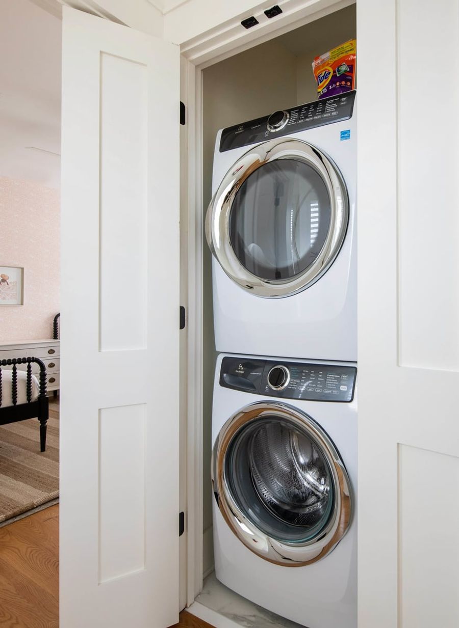 Washer + dryer for your use!