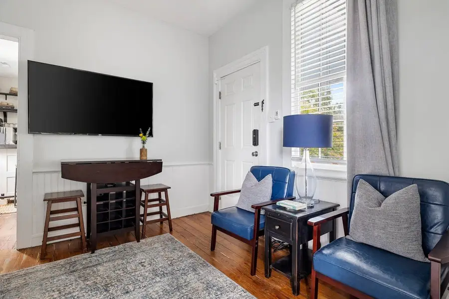 Living room with a full sofa sleeper for additional sleeping space 
