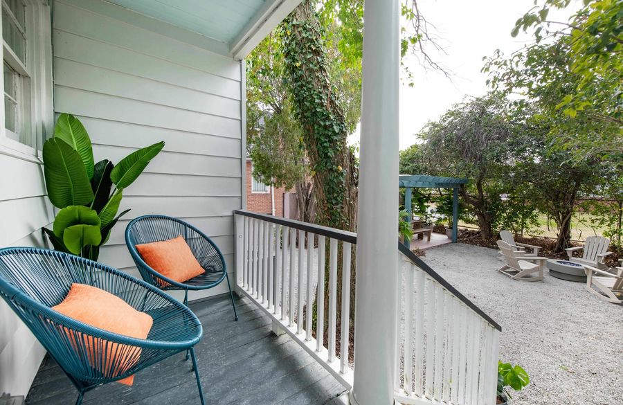 Outdoor seating for your group. Looking forward to hosting you in beautiful downtown Charleston!