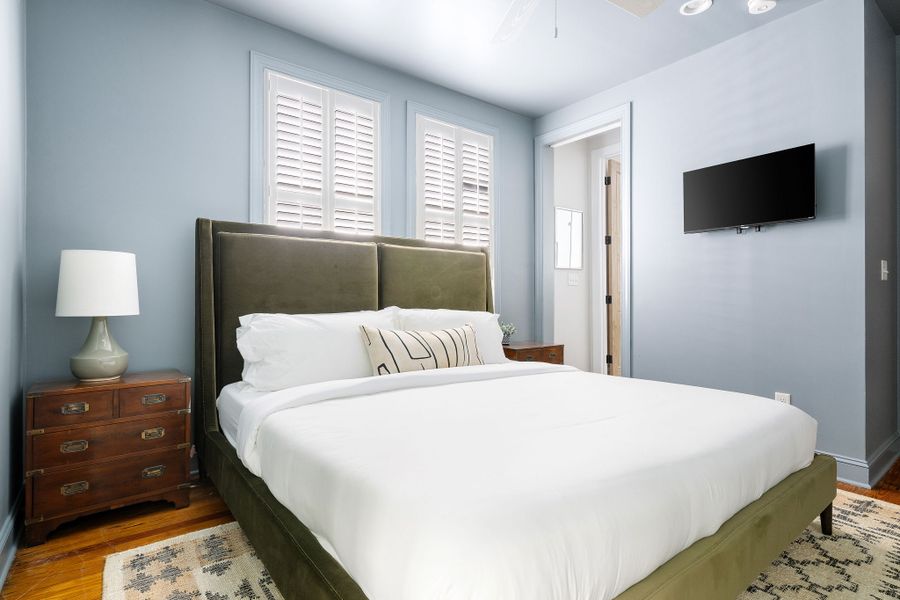 Bedroom 1: King Bed + Queen + Queen + En-Suite + TV