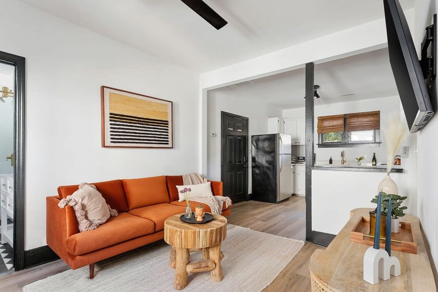 Open concept living.