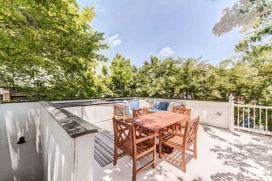House #2: Private rooftop with seating for your group
