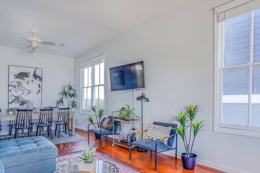 Smart TV in living room 