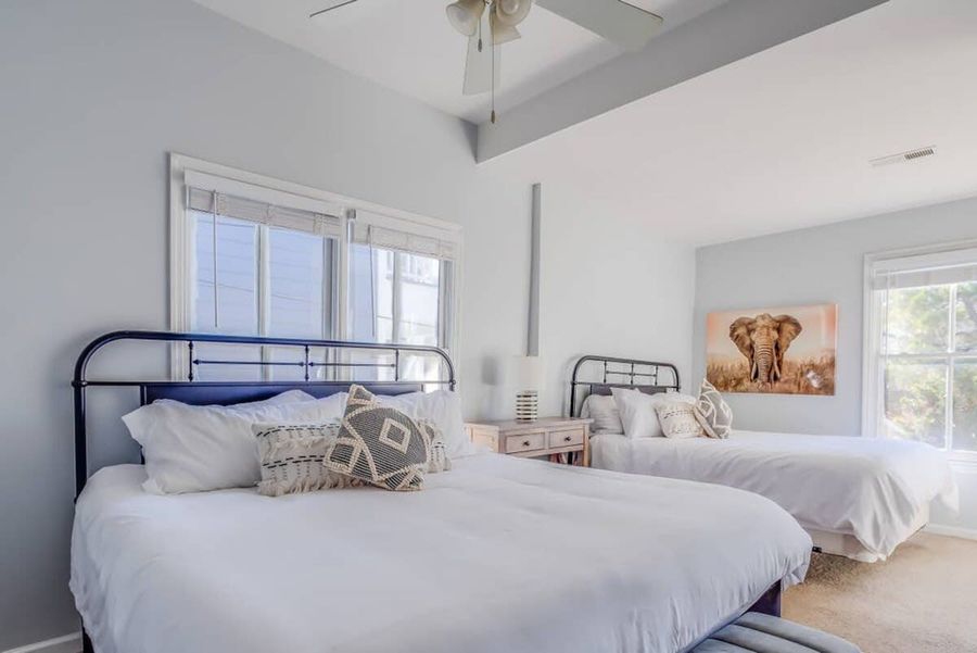 Upstairs King + Queen Bedroom w/ en-suite