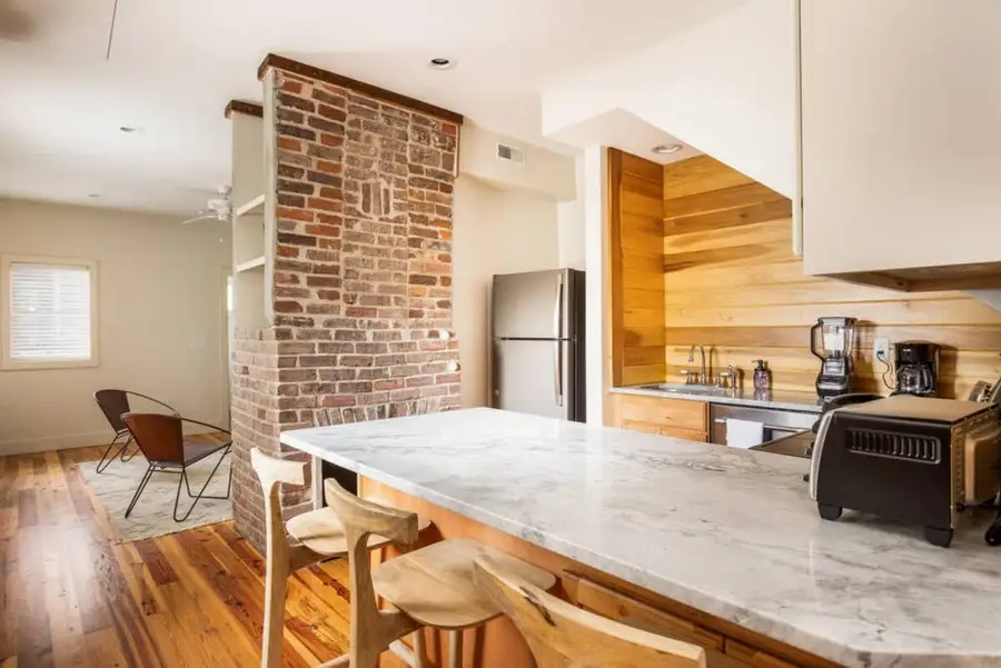 Kitchen with bar seating!