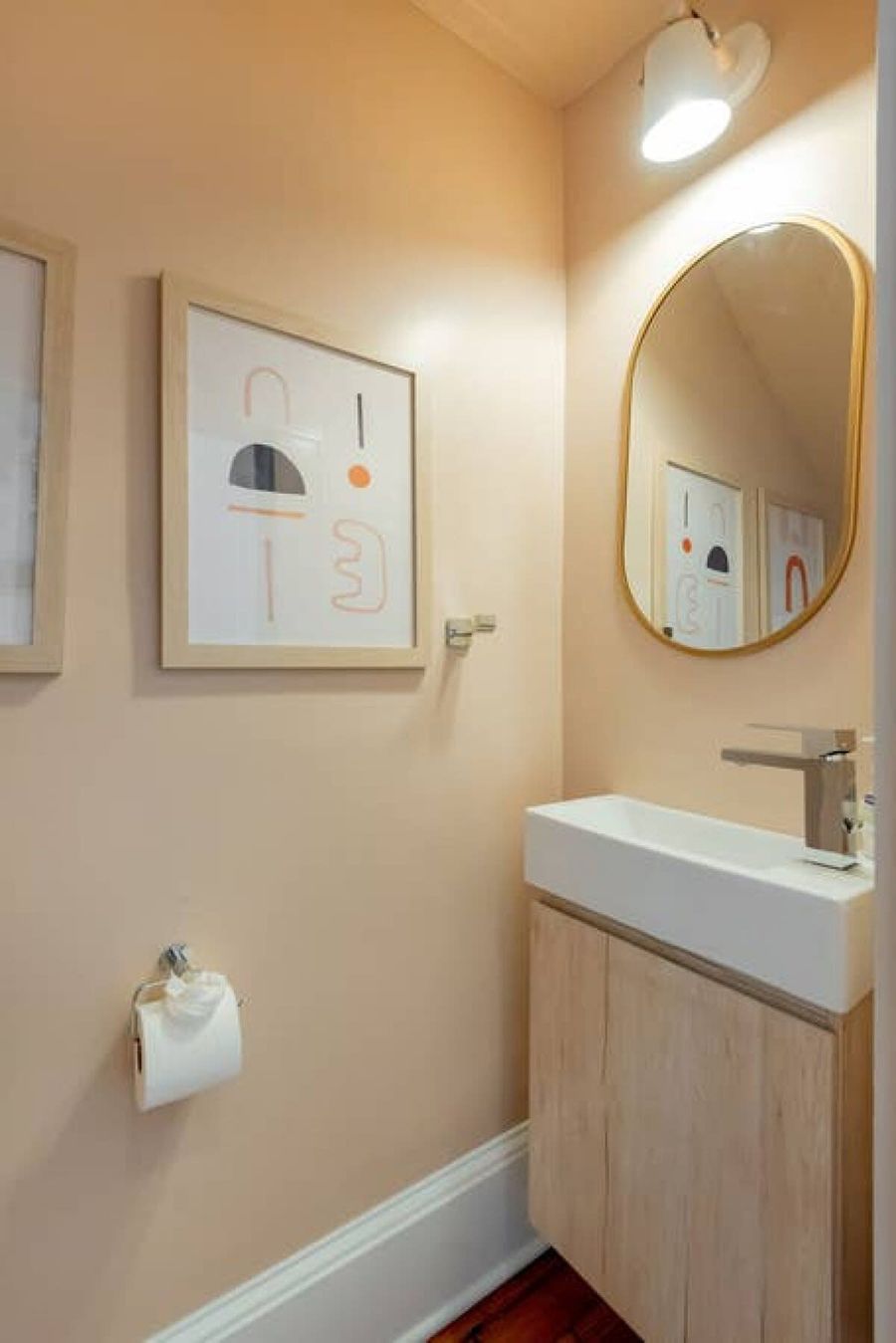 Half bath off downstairs living room