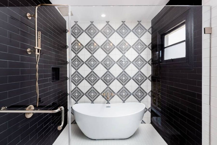 Bathroom #1: Walk-in shower + Soaking tub