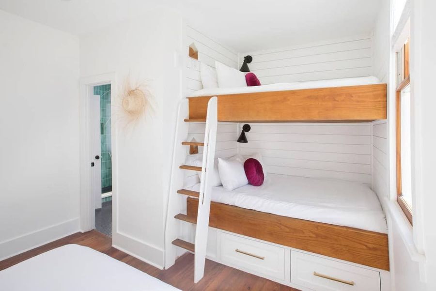 Each Bunk comes with luggage storage underneath, reading lights and USB chargers!