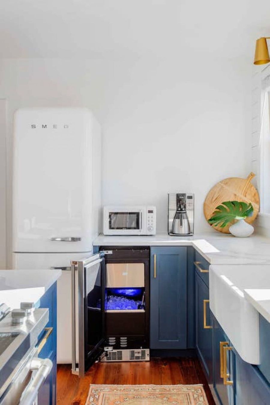 No Expense was spared in this restoration (Upstairs Kitchen with Ice Maker)