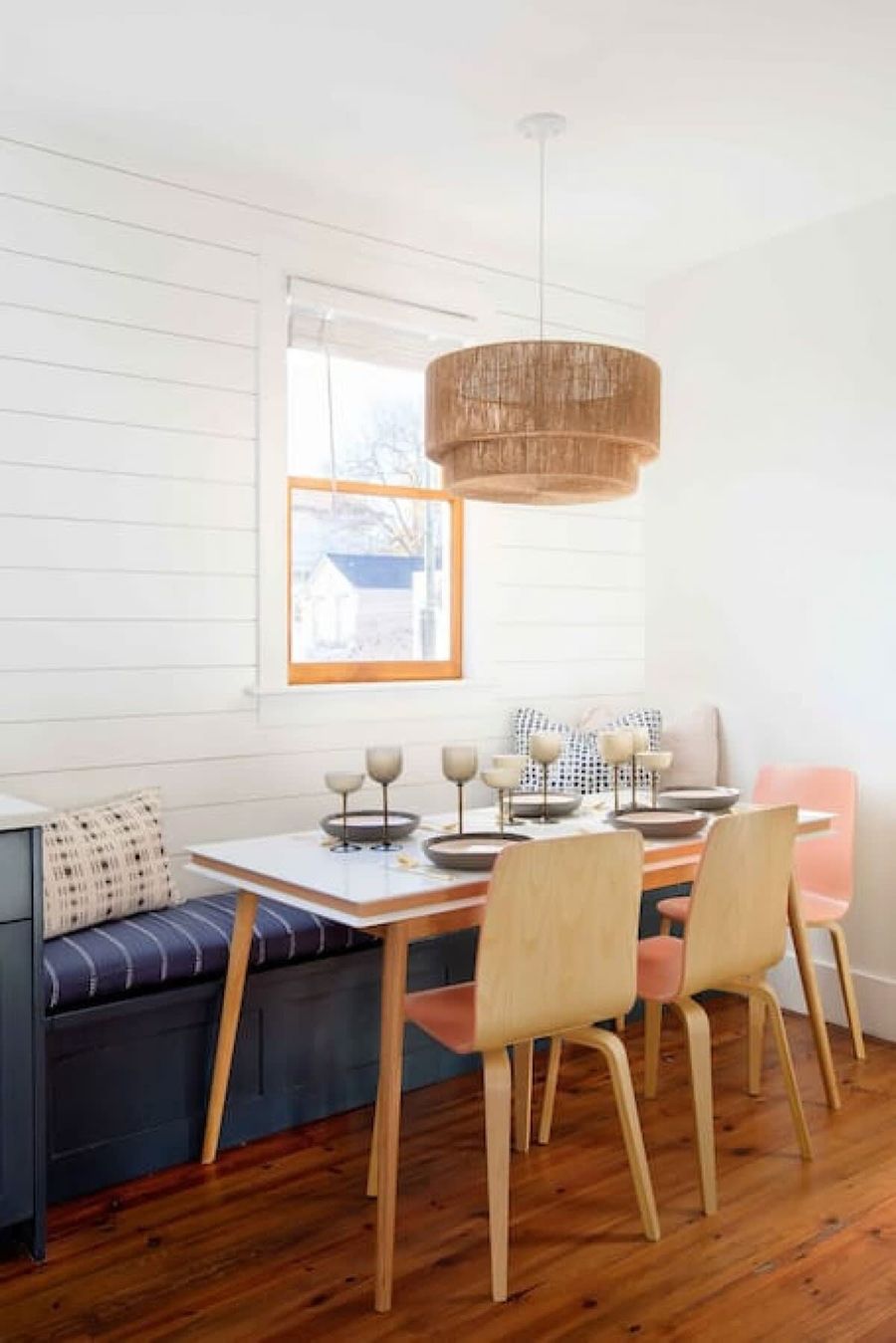 Breakfast nook leading out to the porch overlooking Spring Street!