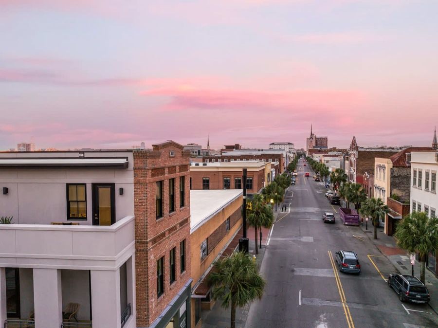 View of the penthouse with King Street out your front door!