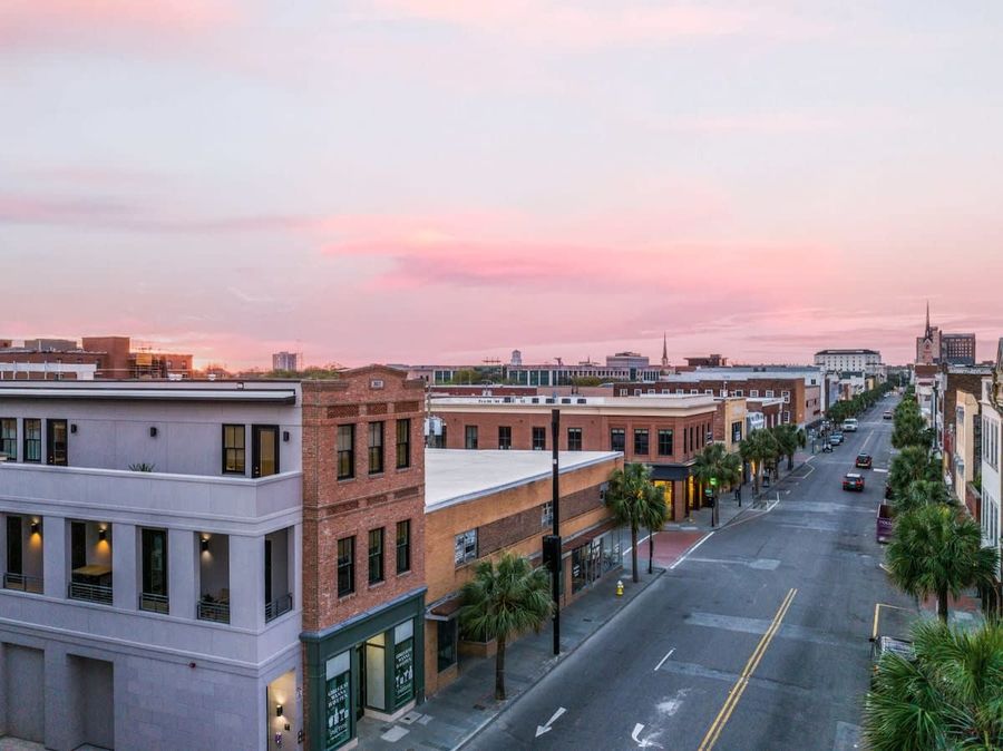 Views of King Street from the terrace