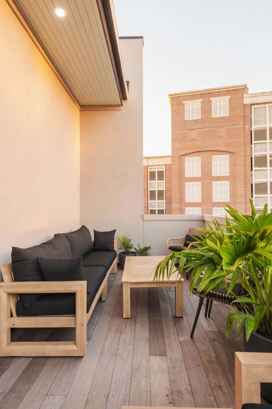 Two outdoor terraces with plenty of seating for your group