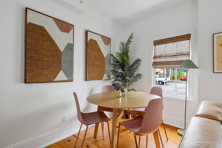 Dining area off living room