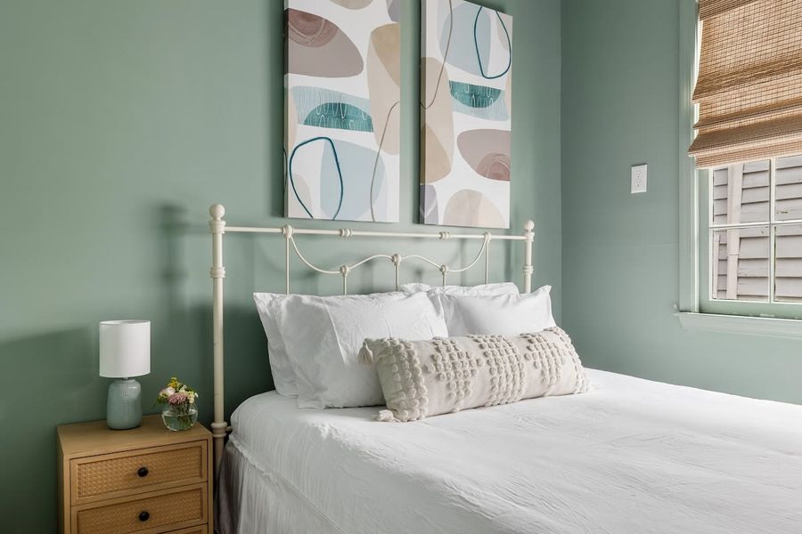 Bedroom #8: King Bed, Ceiling Fan & TV