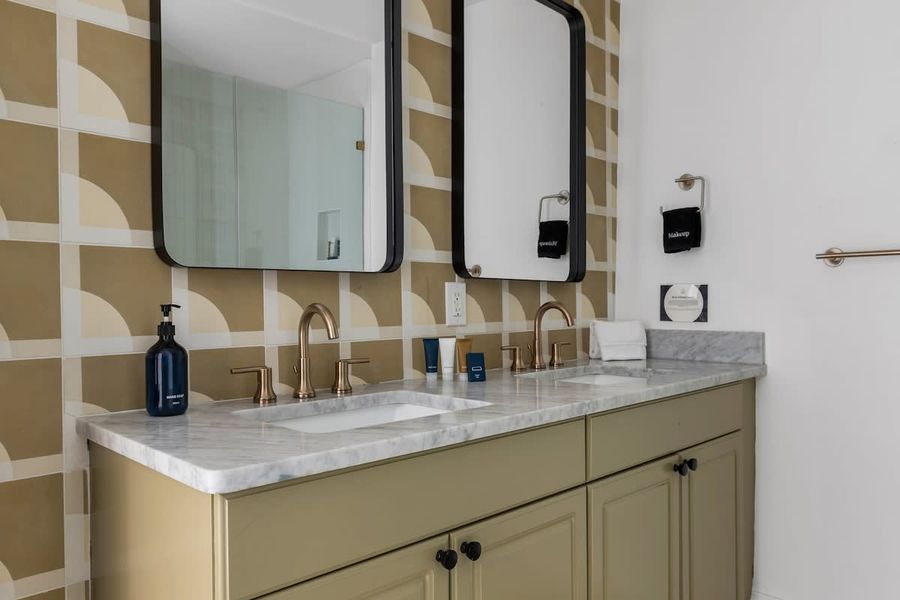 Bathroom #1 with a walk-in shower 